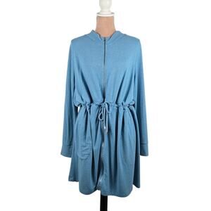Soft Surroundings Eleve Full Zip Drawstring Waist Cardigan Women's Size XL